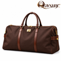𝑸𝒂𝒗𝒙𝒖𝒏𝒓™ Brown Lock-Accent Weekender Bag