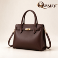 𝑸𝒂𝒗𝒙𝒖𝒏𝒓™ Espresso Lock-Clasp Satchel