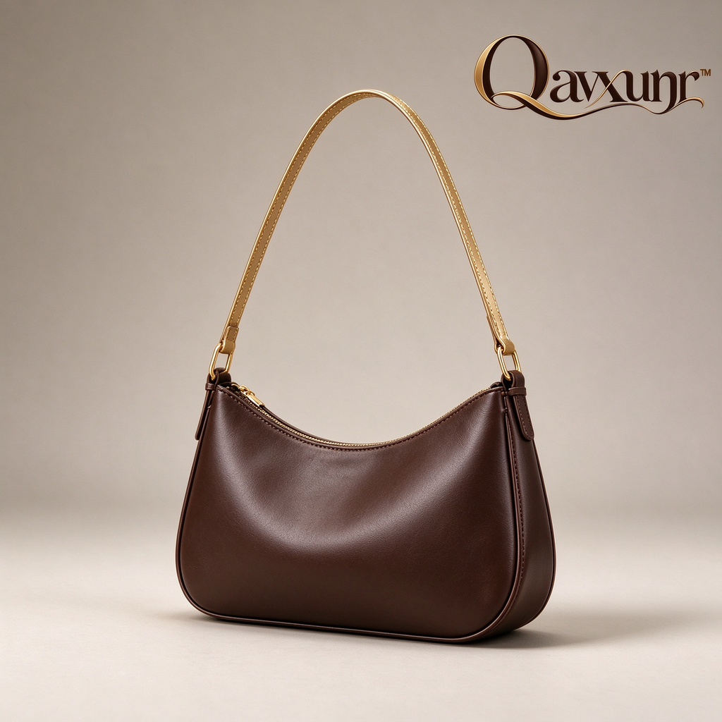 𝑸𝒂𝒗𝒙𝒖𝒏𝒓™ Two-Tone Crescent Shoulder Bag