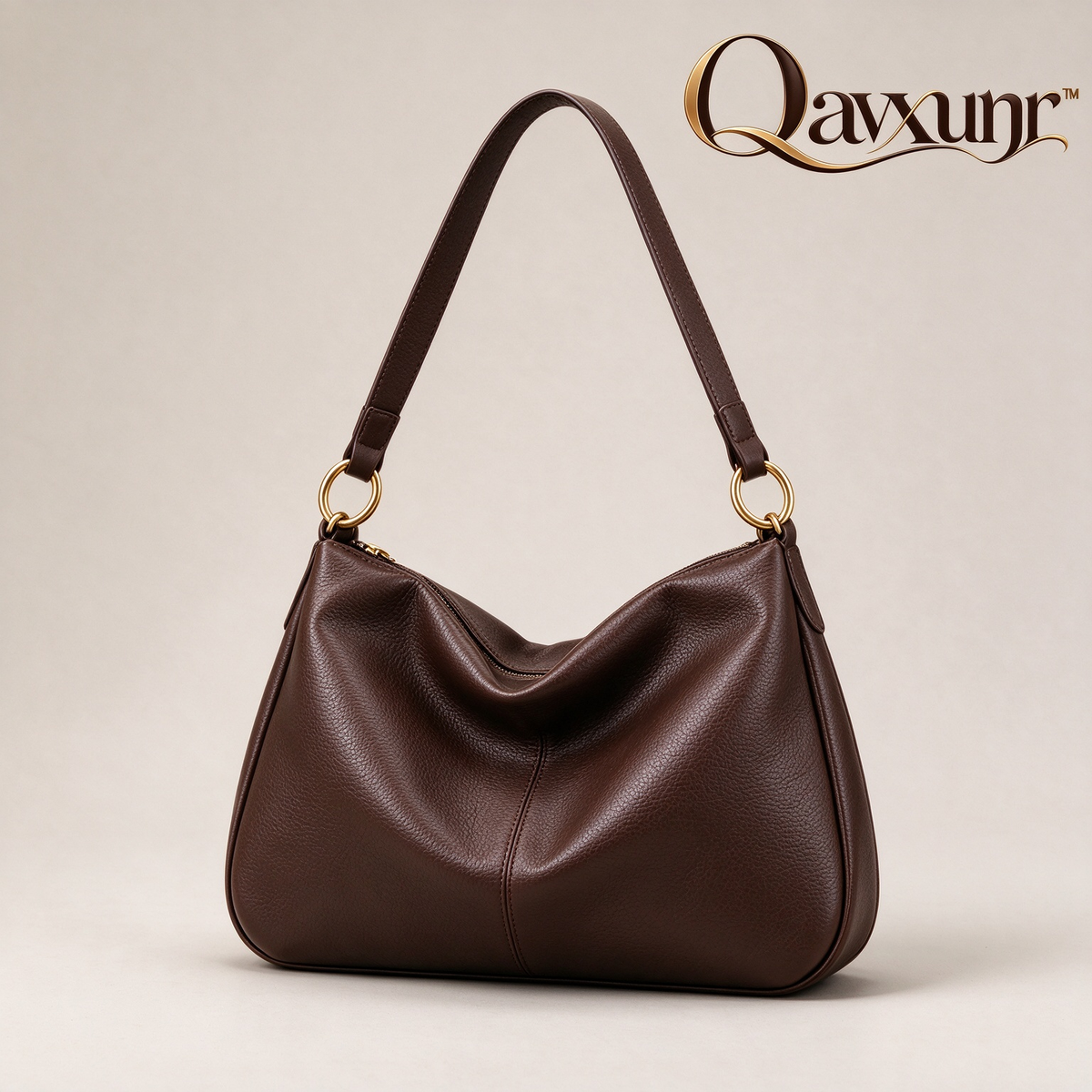 𝑸𝒂𝒗𝒙𝒖𝒏𝒓™ Espresso Slouchy Hobo Bag