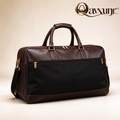 𝑸𝒂𝒗𝒙𝒖𝒏𝒓™ Brown Travel Briefcase with Front Zip Pocket