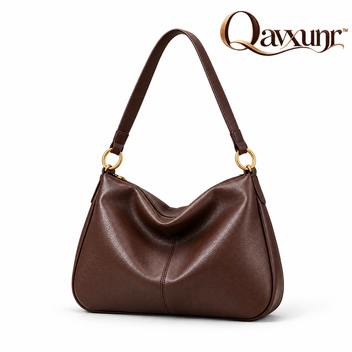 𝑸𝒂𝒗𝒙𝒖𝒏𝒓™ Espresso Slouchy Hobo Bag
