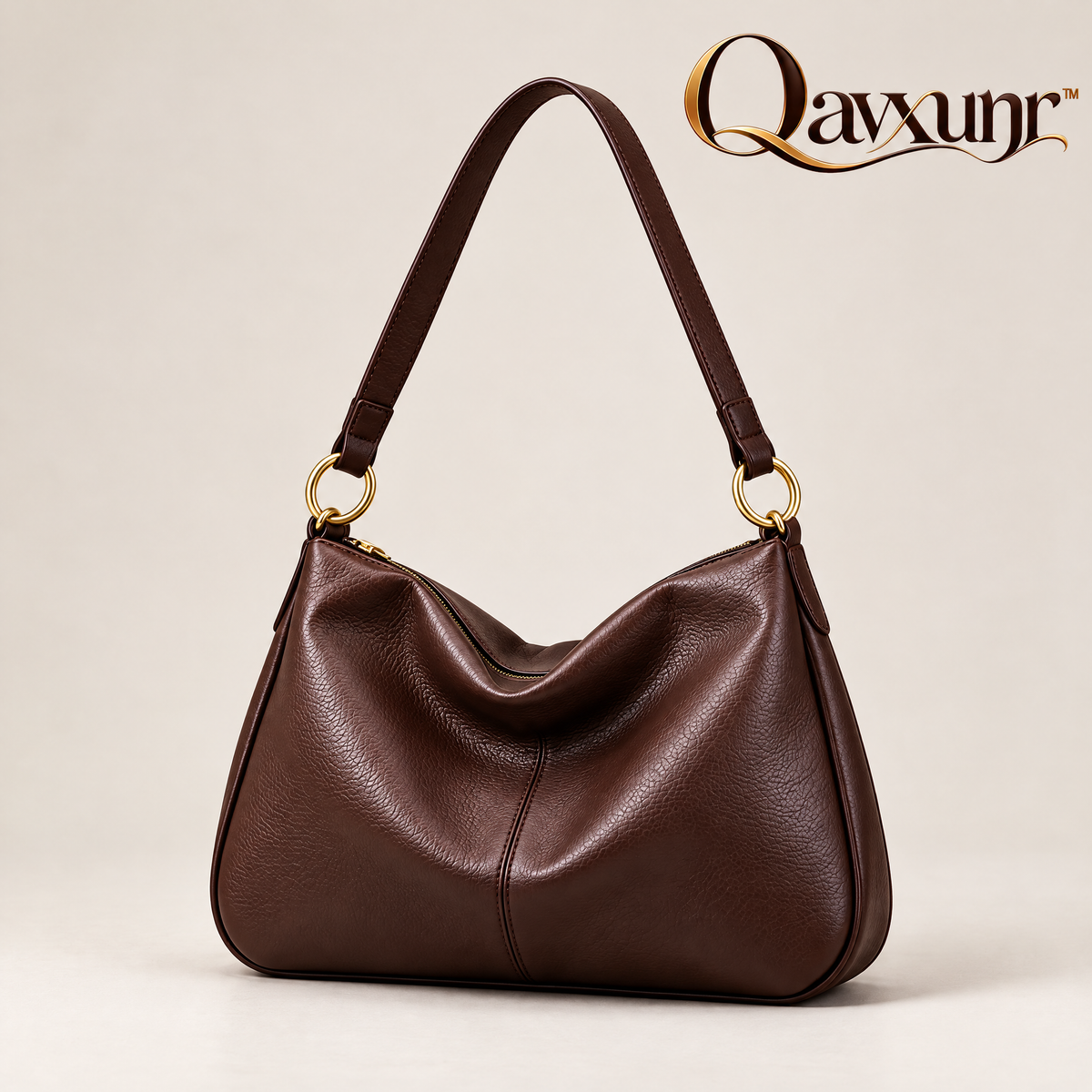 𝑸𝒂𝒗𝒙𝒖𝒏𝒓™ Espresso Slouchy Hobo Bag